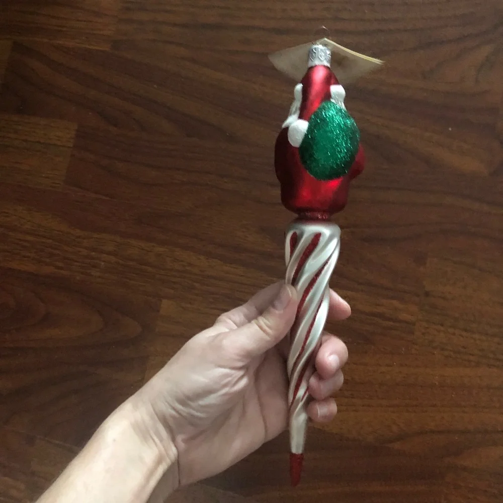 Patricia Breen Designs Spiraling Santa Ornament